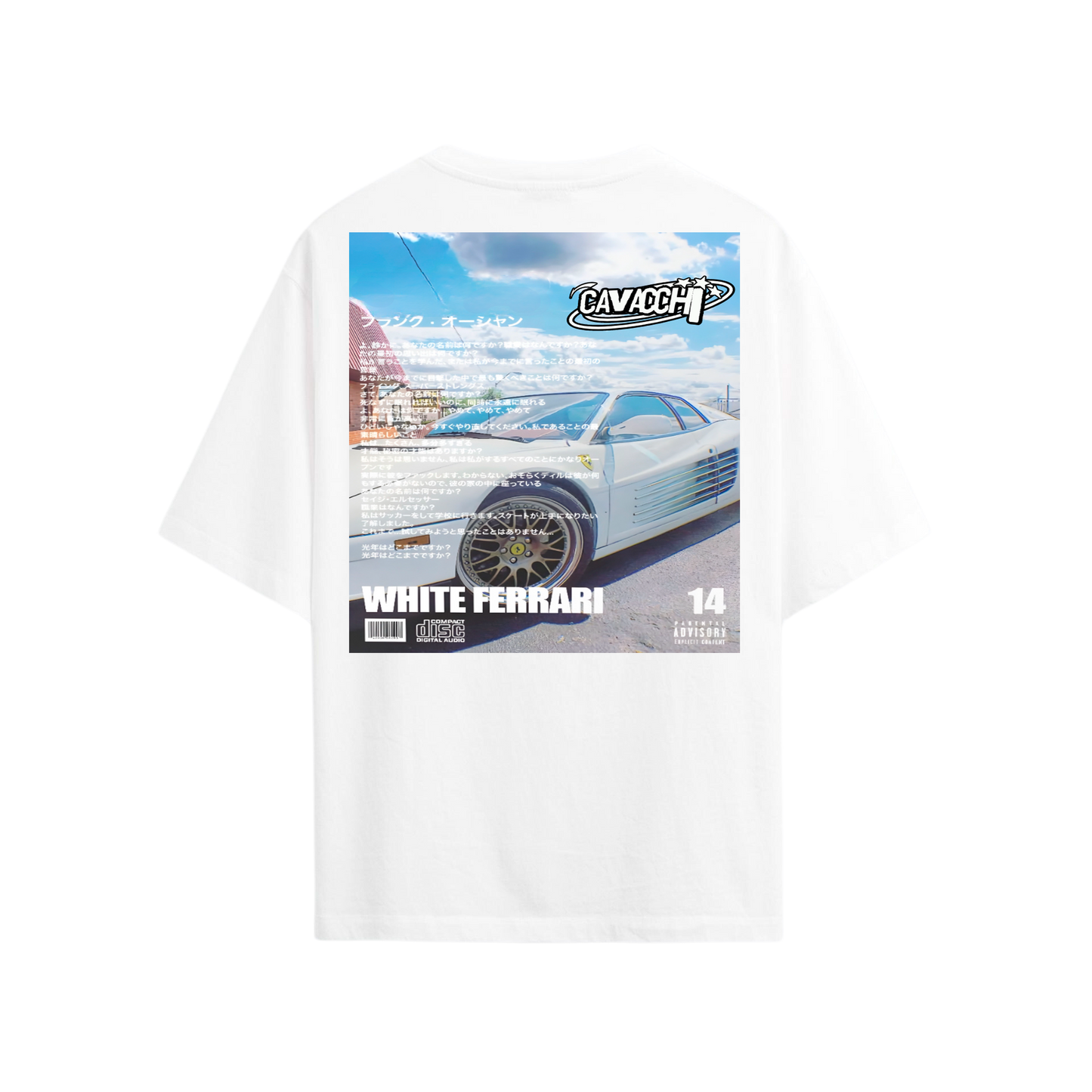 T-Shirt Ferrari White